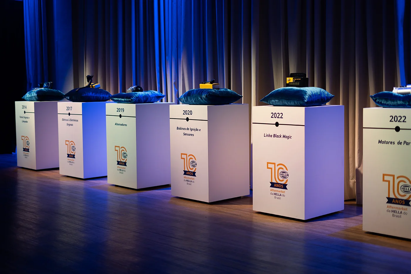 Miniatura: Imagem do evento de 10 anos de Aftermarket da Hella do Brasil - Iluminação dos produtos